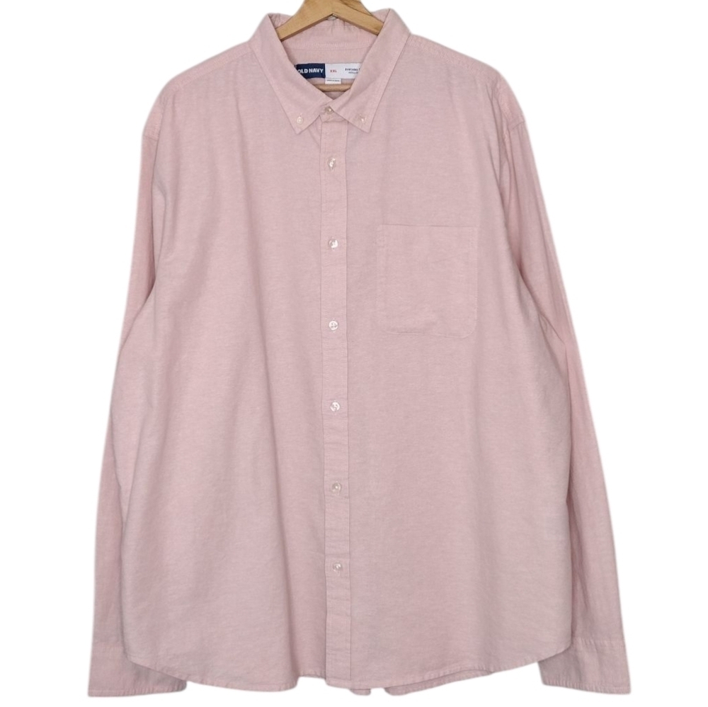 NWT Old Navy Everyday Regular Fit Long Sleeve Casual Button Down Shirt Sz XXL